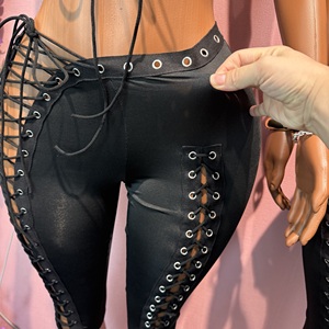 <strong>Sexy</strong> Hollow Bandage 2026 New Fashion Two Piece Sets <strong>Women</strong> Sleeveless Crop Top and Skinny Shorts <strong>Outfits</strong> for <strong>Women</strong> - Product Image 4
