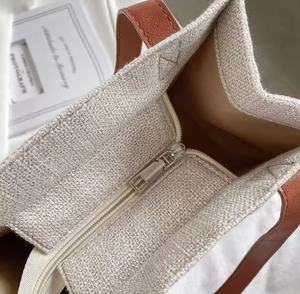 High quality designer customized fashionable cotton canvas handbag luxury <b>bag</b> women's <b>bag</b> women's <b>bag</b> - Product Image 6