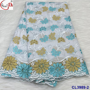 Lubang Tali Katun Swiss Potongan Tangan Kain Renda Lisami Elegan Voile untuk Gaun Kain Tas Sepatu dan Hometextile - Product Image 4