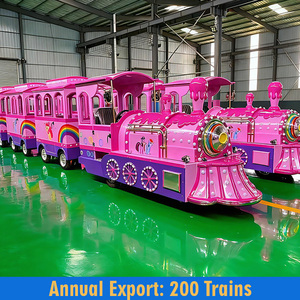 Treno Turistico Elettrico Senza Binari QiangLi Certificato CE <span class=keywords><strong>per</strong></span> Parchi Divertimento Interni/Esterni e Centri Commerciali, Attrazione ad Alta Capacità - Product Image 4