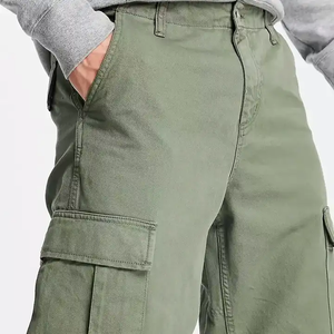 <span class=keywords><strong>Pantaloni</strong></span> Cargo Verdi OEM ODM da <span class=keywords><strong>Uomo</strong></span>, <span class=keywords><strong>Pantaloni</strong></span> Larghi Sportivi <span class=keywords><strong>con</strong></span> Coulisse e <span class=keywords><strong>Tasche</strong></span>, Salopette Larga da <span class=keywords><strong>Uomo</strong></span> - Product Image 3