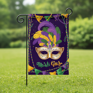 Bandera de Jardín Personalizada por Sublimación, Pequeña, para Regalo, Decoración de Fiesta de Mardi Gras, Regalo de Carnaval - Product Image 1