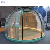 Dôme Igloo en Polycarbonate Personnalisable et Détachable pour Repas en Plein Air, Abri Panoramique Transparent Anti-Pluie, Dôme Étoilé