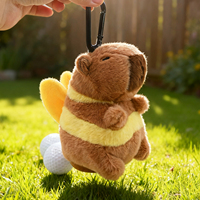 Sac de pochette de golf précieux accessoires de golf en peluche impression sac de pochette de balle de golf étanche