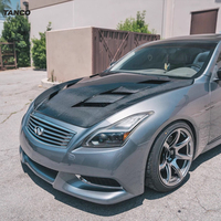 Capot en fibre de carbone compatible avec Infiniti G37 Coupé 2 portes, Berline 4 portes 2008-2014, pièces de rechange pour tuning automobile
