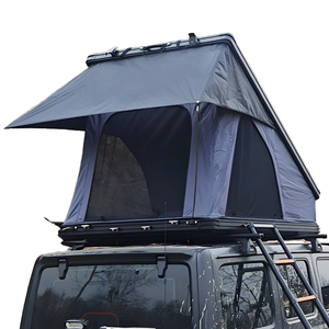 สำหรับ <span class=keywords><strong>hoto</strong></span> เต็นท์2025 4x4เต็นท์บนดาดฟ้าอลูมิเนียมสีดำทรงสามเหลี่ยม4ฤดูเต็นท์ตั้งแคมป์เป็นแรงบันดาลใจในการผจญภัยกลางแจ้ง - Product Image 1