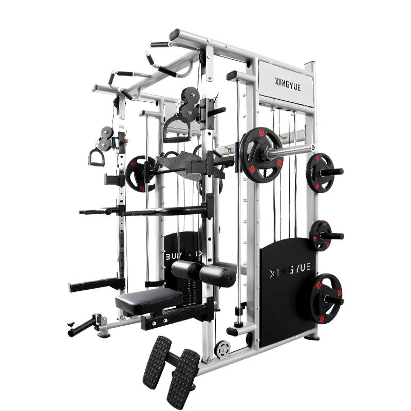 XOYOOU haute qualité fitness formateur engrenage câble croisé smith squat commercial robuste multi fonctionnel smith machine gym