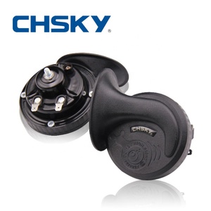 CHSKY ฮอร์นอัตโนมัติแบบ2ทิศทางกันน้ำสำหรับรถยนต์12V <span class=keywords><strong>แตร</strong></span>หอยทากมีเสียงเบสสูงและต่ำ - Product Image 4