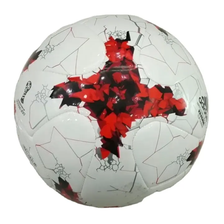 Balón de fútbol de PVC, balón de fútbol con logotipo personalizado impreso, tamaño oficial, PU, TPU, para partidos