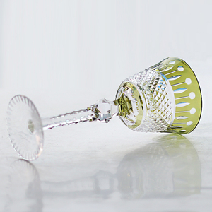 Rượu Whisky Army Green Hand Cut Bar dành cho ly thủy tinh, ly Martin Glass cổ điển dành cho rượu Champagne & ly shot Hock - Product Image 5