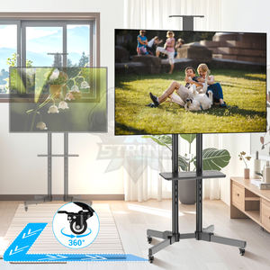 Soportes de <span class=keywords><strong>TV</strong></span> Móviles con Bandeja, Soporte de Exhibición Móvil para <span class=keywords><strong>TV</strong></span>, Soportes para Pantallas de Salón, Entrega Rápida y Económica - Product Image 3