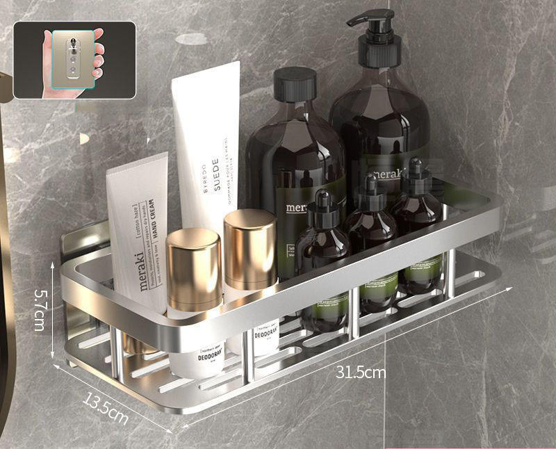 4 วัสดุอลูมิเนียมสี่เหลี่ยมชั้นเดียวสีเงิน