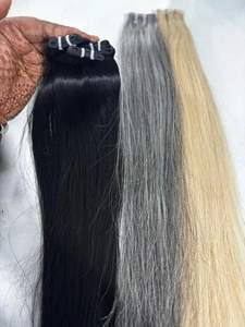 Extensions de cheveux humains indiens ondulés couleur cendre – Collection de la meilleure qualité en gros - Product Image 2