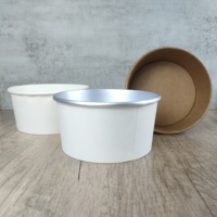 Emballage rond et marron De qualité alimentaire, ODM/OEM, pour salade à emporter, rapide, fournitures De fabrication