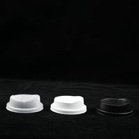 Tapas de plástico de 90 mm de un solo uso para vasos - Tapas multifuncionales mate de una pieza de alta cobertura