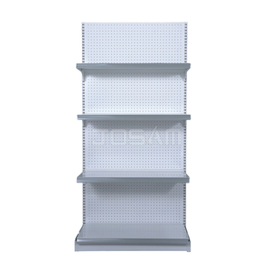 OEM/ODM 30X60 1310H 300D 750W Estantes sólidos de seguridad de un solo lado de Servicio Ligero Supermercado Tienda minorista Malla trasera Venta al por menor Blanco - Product Image 5