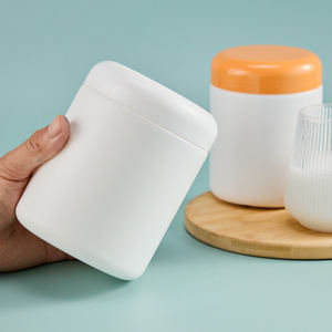 Récipient en plastique de qualité alimentaire épaissi et résistant aux chocs pour <span class=keywords><strong>poudre</strong></span> de protéines, pot sans BPA avec espace pour étiquette personnalisée pour les ventes transfrontalières - Product Image 4