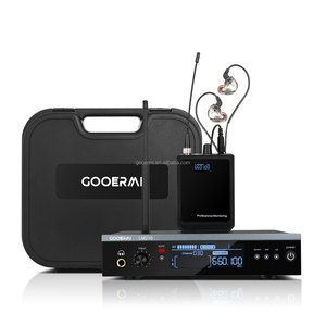 Système de monitoring intra-auriculaire sans fil GOORAI LM210 IEM 6 canaux, émetteur stéréo UHF, bodypack pour musiciens de scène - Product Image 5