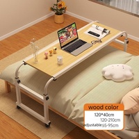 Mesa de Noche, Escritorio para Computadora de Dormitorio, Escritorio de Estudio Móvil, Mesa para Usar en la Cama, Escritorio de Estudio Ajustable para Estudiantes