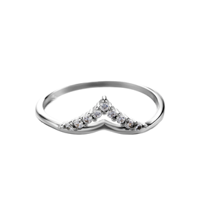 Anillo <span class=keywords><strong>de</strong></span> Corona <span class=keywords><strong>de</strong></span> Princesa Elegante y Brillante con Circonita, Anillo Apilable <span class=keywords><strong>de</strong></span> Eternidad, Anillos <span class=keywords><strong>de</strong></span> Boda Minimalistas <span class=keywords><strong>de</strong></span> Plata S925 para Mujer - Product Image 1