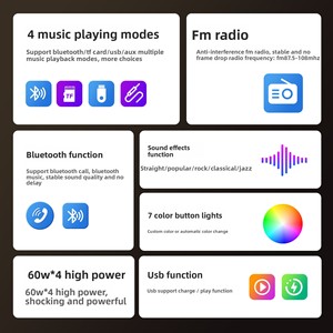 Universal Car MP3 <b>Player</b> FM Radio <b>USB</b> TF Hi-Fi Audio with Remote Control Built in Microphone - Product Image 5