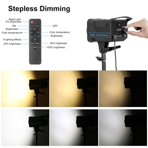 Vente d'usine PULUZ 150W 3200K-5600K Kit de lumière flash stroboscopique pour studio photo avec réflecteur et trépied - Product Image 5