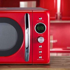Horno Microondas Digital Grunkel de 20L y 700W, Rojo, con Temporizador y Ajustes de Potencia para Uso en la Cocina - Product Image 5