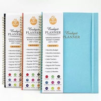 Carnet de planification budgétaire personnalisé 2027 avec reliure spirale Wire-o et papier d'art pour étudiants