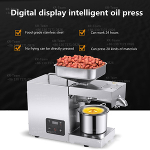 Prensa de aceite Máquina pequeña comercial de uso doméstico Máquina de prensa de aceite Girasol Máquina de aceite de oliva Prensa en frío - Product Image 4