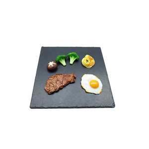 Assiette <span class=keywords><strong>en</strong></span> <span class=keywords><strong>ardoise</strong></span> au fromage de charcuterie noire <span class=keywords><strong>naturelle</strong></span> 30*30CM <span class=keywords><strong>en</strong></span> gros - Product Image 4