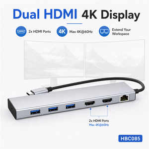 Hub <span class=keywords><strong>USB</strong></span> <span class=keywords><strong>C</strong></span> 7 en 1, 4K 60Hz HDMI DP, Gigabit Ethernet RJ45, 100W PD, Adaptador Multipuerto Tipo <span class=keywords><strong>C</strong></span> para MacBook - Product Image 4