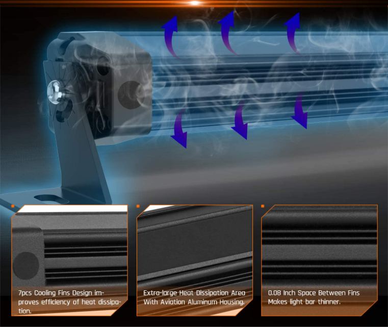 ODM Trucks Auto LED Lights Jeep Wrangler Driving Lights Waterproof IP68