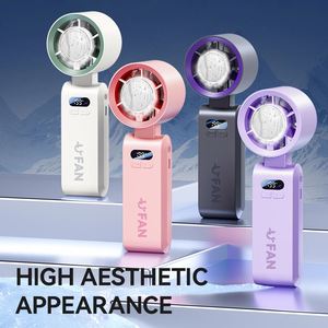 <b>Mini</b> Handheld Neck 199 Speed Adjustable Ice Cooling 4000Mah Battery Silent Portable Fan for Travel Office - Product Image 4