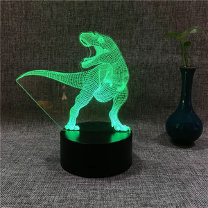 Dinosaurio forma acrílico lámpara de noche led <span class=keywords><strong>3d</strong></span> niños luces de la noche - Product Image 4