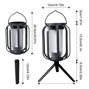 Lámpara Solar para Exteriores, Luz LED con Efecto de Llama, Impermeable, 4 Modos, Lámpara Decorativa para Jardín y Camping - Product Image 2