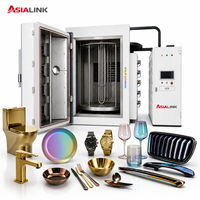 Pompe de machine de placage ionique sous vide contrôlée par PLC AsiaLink pour le revêtement PVD par pulvérisation multi-arc des pièces d'extrusion de profilés en aluminium