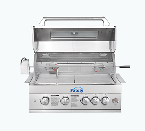 Best Seller Outdoor <strong>Gas</strong> <strong>BBQ</strong> Grill 304 Stainless Steel Visible Window <strong>Charcoal</strong> Barbecue Outdoor Smoker - Product Image 4