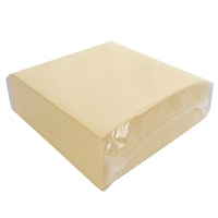 Serviettes de table jetables en papier Airlaid de haute qualité, colorées, sans poussière, 1 pli, 40*40CM, pliées en 1/4, couleur beige, pour hôtels et restaurants