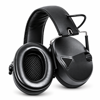 Protège-oreilles de tir à profil bas avec LOGO personnalisé, NRR 24 dB, pliables, protection auditive électronique IPX5 avec port AUX 3,5 mm