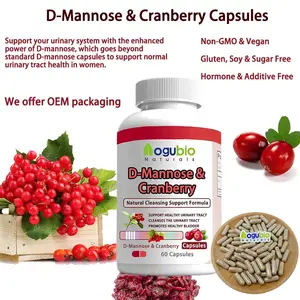 Aogubio Tinh Khiết 99.0% Probiotic Dmannose D-Mannose Bột Cranberry Cho Sức Khỏe Miễn Phí Hỗ Trợ Phụ Nữ Của Uti Hệ Thống