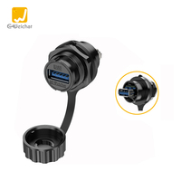 Conectores de plástico industriales a prueba de agua E-Weichat serie IP67/IP68 con conector de datos USB DE GÉNERO macho/hembra