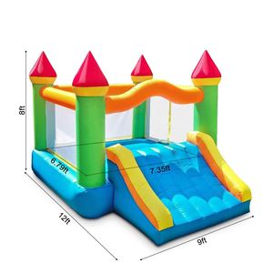 บ้านลมเป่าลมธีมปาร์ตี้สำหรับเด็ก Playwork for Strong Certified Blower Castle ขนาด 144x108x96 นิ้ว ติดตั้งง่าย พร้อมสไลเดอร์ยาว - Product Image 4