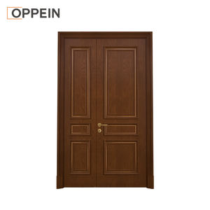 OPPEIN Moderne Waterdichte PVC Houten Villa Deur met Glasvezel Scherm, Gelakte Binnenkant, Appartementdeur - Product Image 6