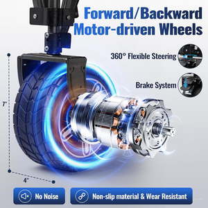 Carretilla de Jardín Plegable Eléctrica, Pequeña, Portátil, de Cuatro Ruedas, para Almacenamiento, Camping, Playa, Pesca, Compras, OEM - Product Image 4