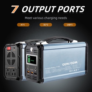 Năng lượng mặt trời sạc pin dự phòng bền nhẹ 300W ngân hàng điện xách tay điện năng lượng mặt trời Máy phát điện di động năng lượng lưu trữ điện - Product Image 2