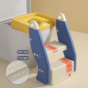 Petite échelle de toilettes pour enfants, pot d'entraînement, siège de toilette avec couvercle, tabouret 2022 - Product Image 5