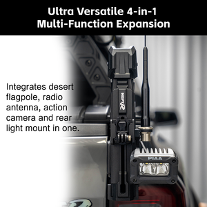 Support de drapeau CNC en alliage d'aluminium 6061 pour accessoires de véhicule tout-terrain ultime, compatible avec Ford Ranger T9 2019-2026 - Product Image 4