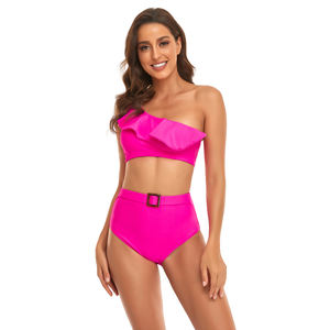 2022 Vente chaude Maillots <span class=keywords><strong>De</strong></span> <span class=keywords><strong>Bain</strong></span> Sur Mesure Spot Bikini Maillots <span class=keywords><strong>de</strong></span> <span class=keywords><strong>Bain</strong></span> Pour Femmes Jaune Bikini 2-pièce Une Épaule Maillots <span class=keywords><strong>de</strong></span> <span class=keywords><strong>Bain</strong></span> - Product Image 5
