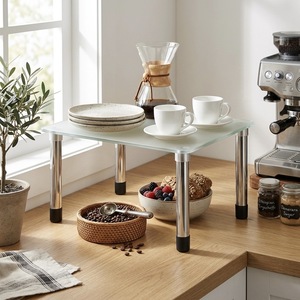 Estante Elevado Moderno para Cocina, Cafetera o Comedor, Ideal como Exhibidor de Cocina - Product Image 4