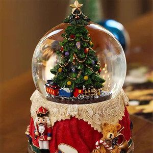 2022 làm bằng tay tùy chỉnh món quà Tuyết Quả cầu nước bóng nhựa mô hình với âm nhạc và nhân vật chủ đề cho trang trí nội thất - Product Image 2